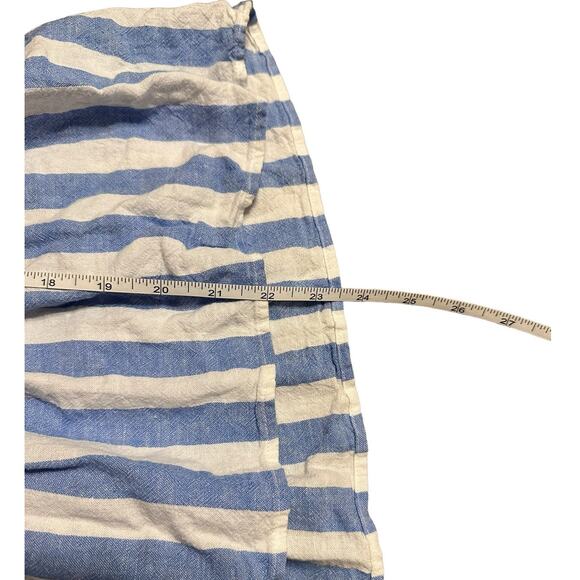Ann Taylor Loft Blue and White Striped Linen Viscose Blend Tank Top Size Large - Picture 8 of 8